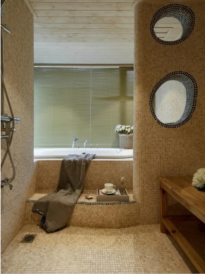 混搭地中海風(fēng)裝修的新房，一個(gè)花園式玄關(guān)，就美得讓人移不開(kāi)眼