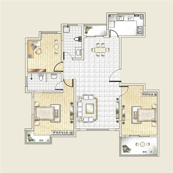 億祥東郡三房?jì)蓮d兩衛3