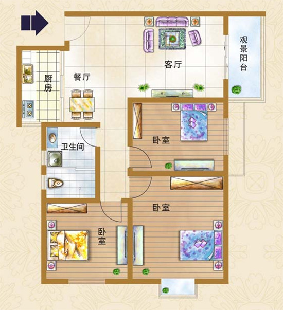 華融國際水岸C戶(hù)型