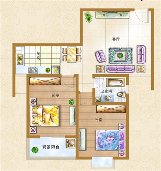 華融國際水岸D戶(hù)型