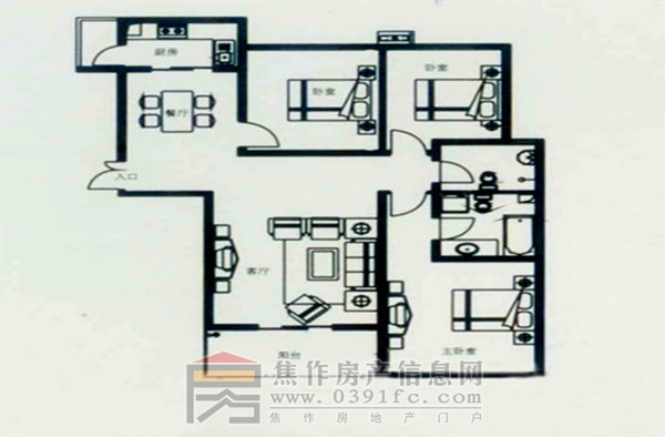 錦繡江南三室兩廳兩衛126.05平