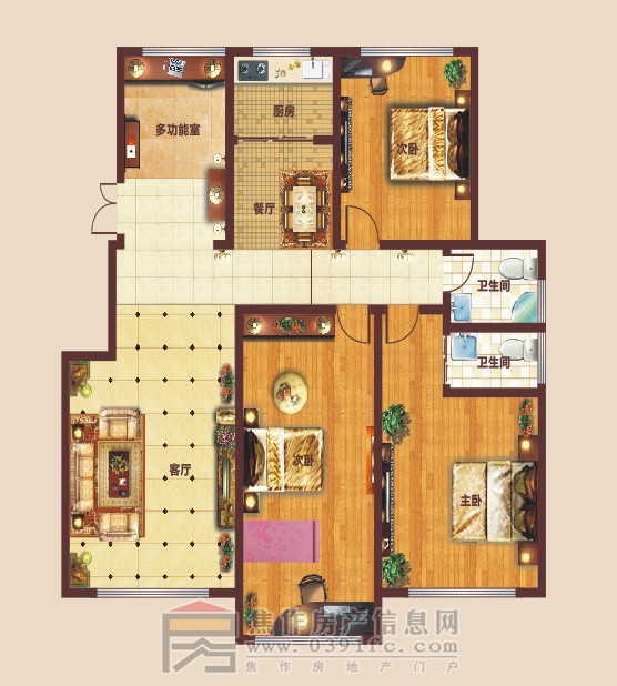 星凱國際城 四室兩廳兩衛 約135㎡