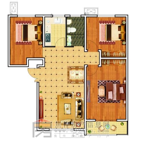 浙商·城市之星3# B戶(hù)型 三室兩廳一衛111.10㎡